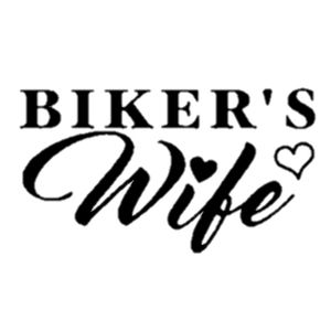 White vinyl Bikers Wife.